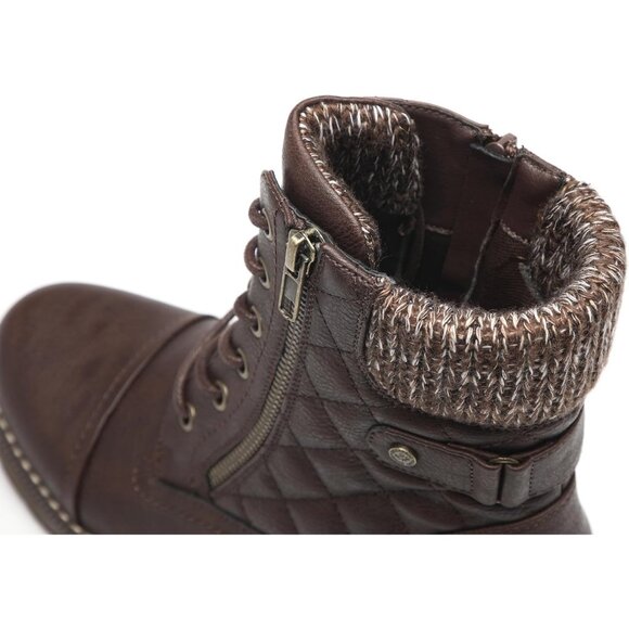 Decarsdz  Motorcycle Ankle Boots Women's Size (5.5 Narrow X11) Black Polyurethan - Picture 6 of 6